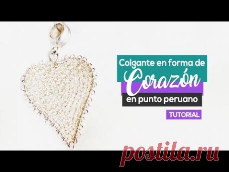 Colgantes con Forma de Corazón en Punto Peruano! 😍❤👌