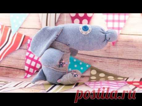 Sock dog DIY. Собачка из носков - YouTube