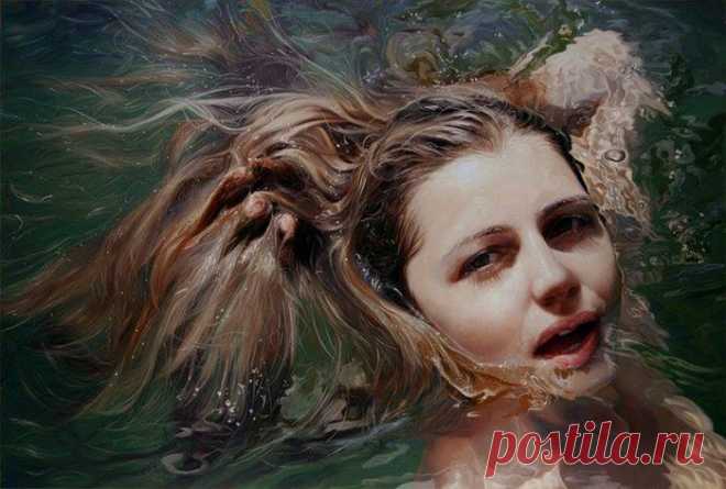 Соблазнительная вода: женские портреты, выглядящие реальнее фотографий