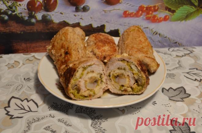 Рулетики мясные с начинкой 