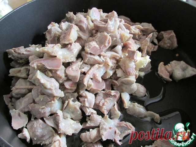 Паштет из куриных желудков - кулинарный рецепт