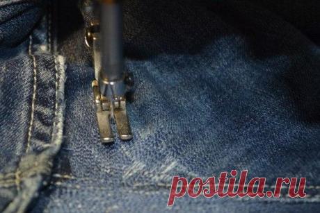 Как заштопать джинсы. мастер-класс — Сделай сам, идеи для творчества - DIY Ideas