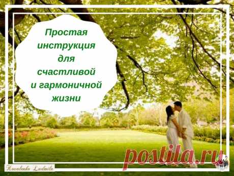 Простая инструкция для счастливой и гармоничной жизни — Ты. Интернет. Заработок.