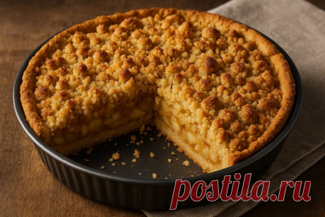 Тот самый яблочный пирог: который хрустит и тает одновременно | Кулинарный беспредел | Дзен