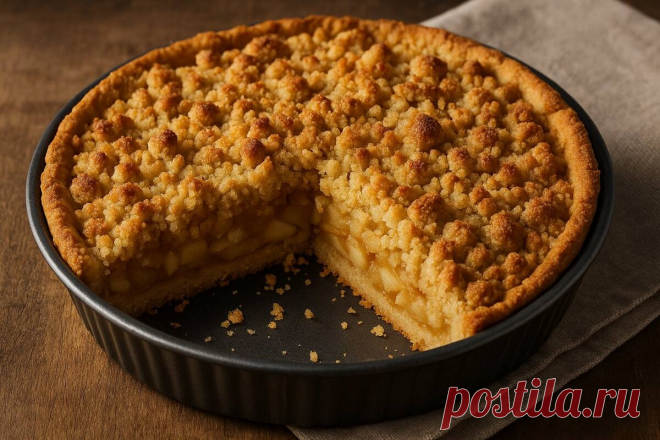 Тот самый яблочный пирог: который хрустит и тает одновременно | Кулинарный беспредел | Дзен