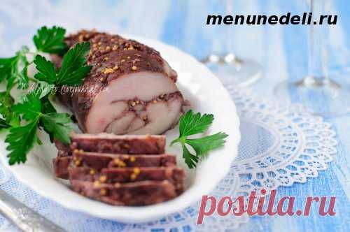 Пасторма из куриной грудки - рецепт с пошаговыми фото / Меню недели