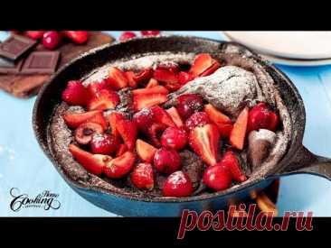 Chocolate Dutch Baby Pancake - Easy and Quick Recipe