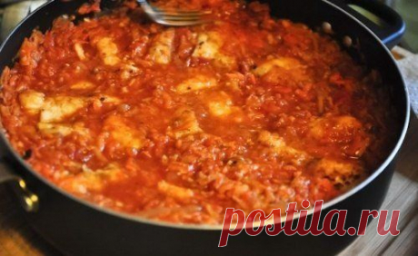 Рыба под овощным маринадом