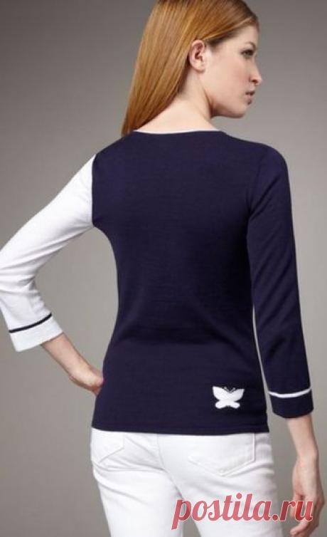 Схема бабочки для кофты