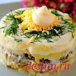 Рецепт этого салата будут выпрашивать все гости. Очень вкусный » Рецептин.ru - лучшие рецепты для приготовления!