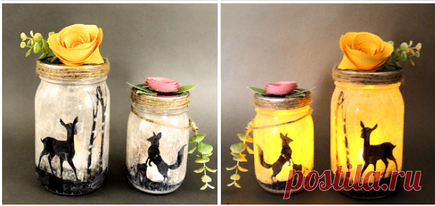 Хендмейд. Домашний фонарь-светильник своими руками. | Волшебный сундучок | Яндекс Дзен