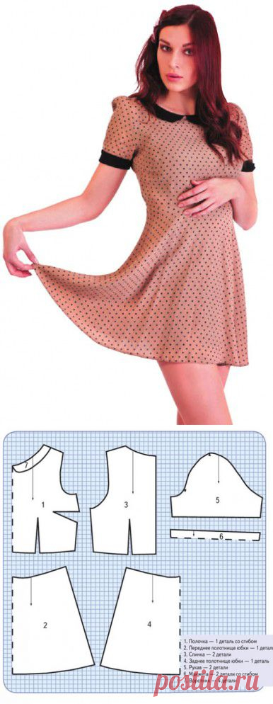 Выкройка для летнего платья. | WomaNew.ru - уроки кройки и шитья!