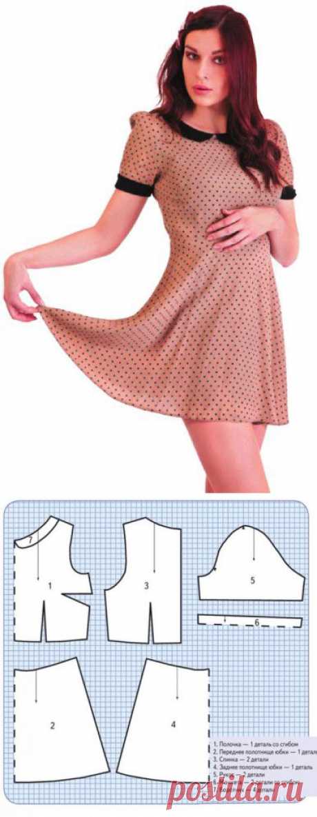 Выкройка для летнего платья. | WomaNew.ru - уроки кройки и шитья!