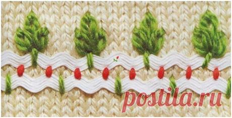 Вышивка по трикотажному полотну