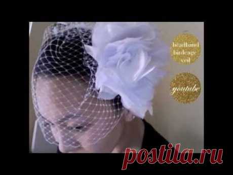 ▶ {CHRISTINE} How to make a single comb Birdcage Wedding Veil - YouTube