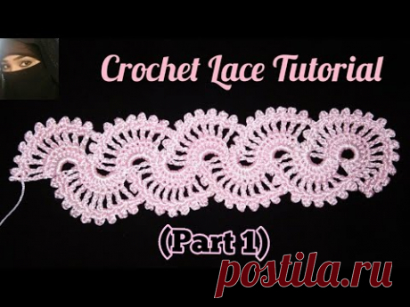 Crochet Lace Tutorial (part 1) in hindi/urdu,crochet easy pattern,indian crochet patterns