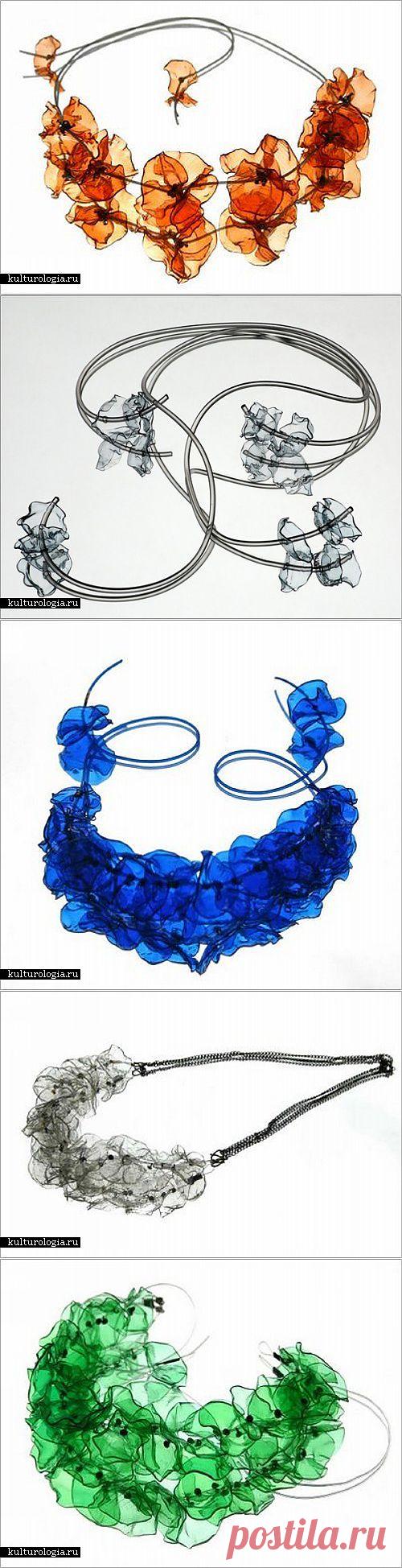 Украшения из пластиковых бутылок