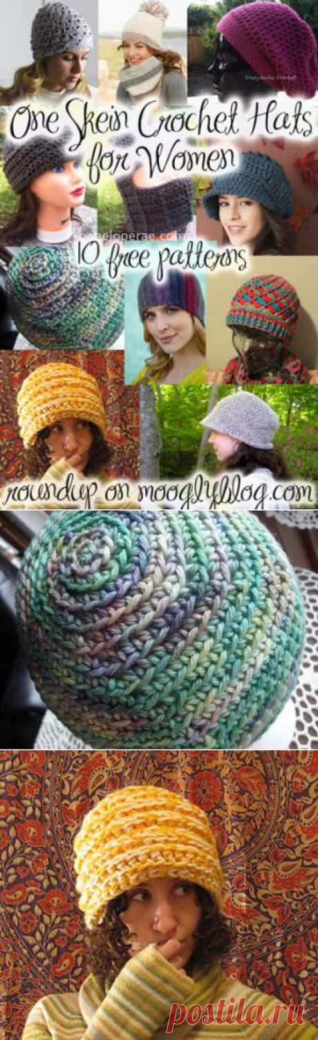 One Skein Crochet Hats for Women: 10 Free Patterns to Make and Wear!