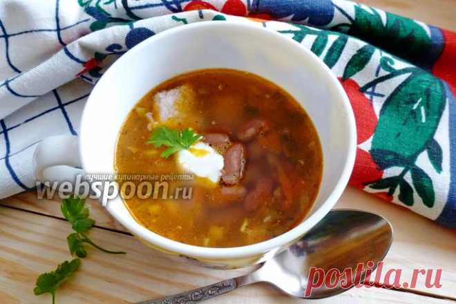 Рассольник с фасолью