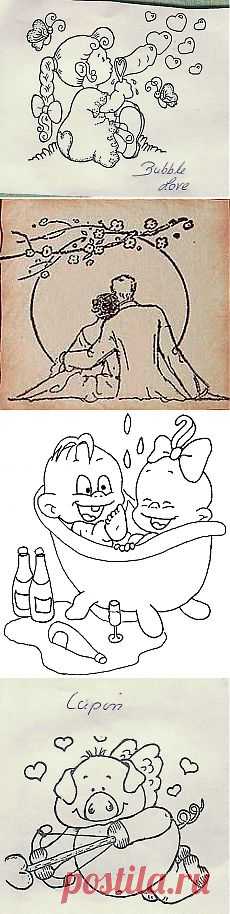 отрисовки ко дню Святого Валентина.