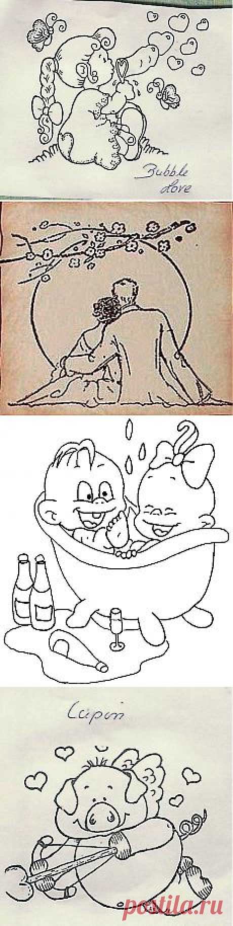 отрисовки ко дню Святого Валентина.