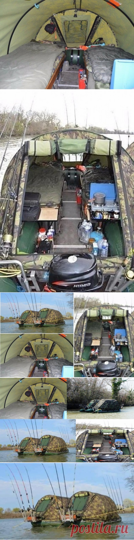 Мечта рыбака. Палатка на воде для рыбалки.