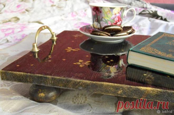 Создаем деревянные поднос «Доброе утро, моя дорогая...»