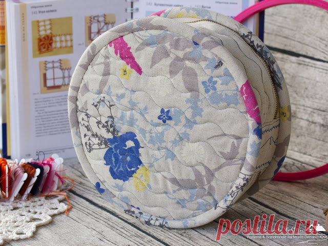 Комнатка с мансардой / Little room in the attic: Круглый органайзер для вышивальщицы / Round organizer for needlewoman