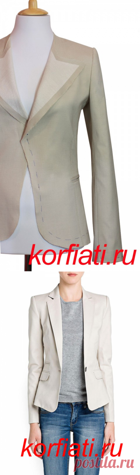Как вшить рукав пиджака - мастер-класс А. Корфиати