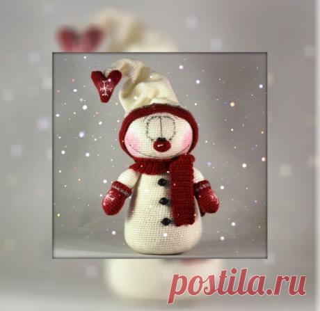 Вот такой снеговичок
Автор: Halline
Источник: https://vk.com/club168089570?w=wall-168089570_364
Описание в прикрепленном файле