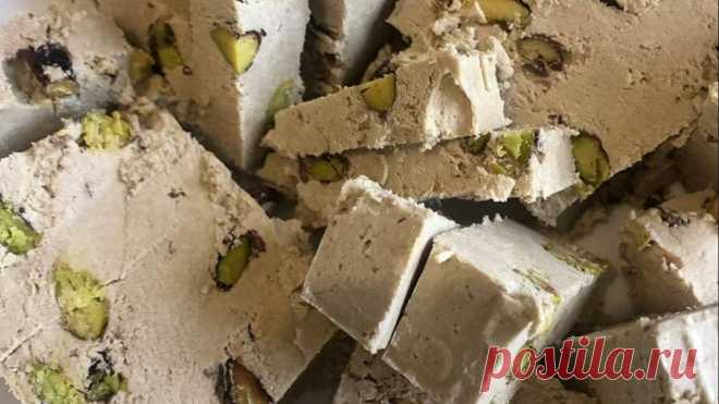 Кунжутная халва, как самый вкусный источник кальция. Рецепт без сахара | Еда на здоровье! Пульс... Кальций часто называют одним из нужных элементов для организма. Он обеспечивает эффективную работу нервной системы и стабильную сердечную деятельность. В молодом возрасте кальций активно...