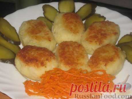 Рецепт: Котлеты картофельные на RussianFood.com