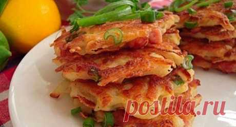 Картофельные драники с колбасой | Самые вкусные кулинарные рецепты
