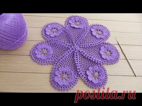 Очень просто, многообразно и красиво!!! ВЯЗАНИЕ КРЮЧКОМ цветочные мотивы EASY Flower Pattern Crochet