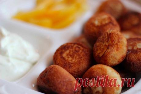 Сладкие шарики из манной крупы