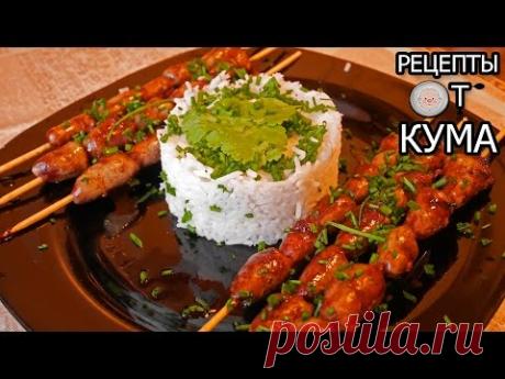 Шашлычок из куриных сердечек