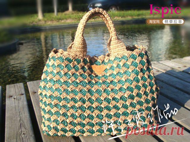 К ЛЕТУ - СУМКА ИЗ ПАКЕТОВ КРЮЧКОМ.