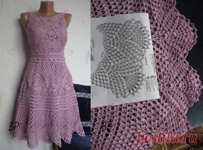 Платье "Ветка сирени"