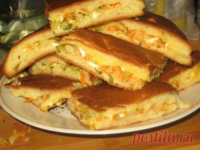 вкусняцкий пирог с капустой и морковью