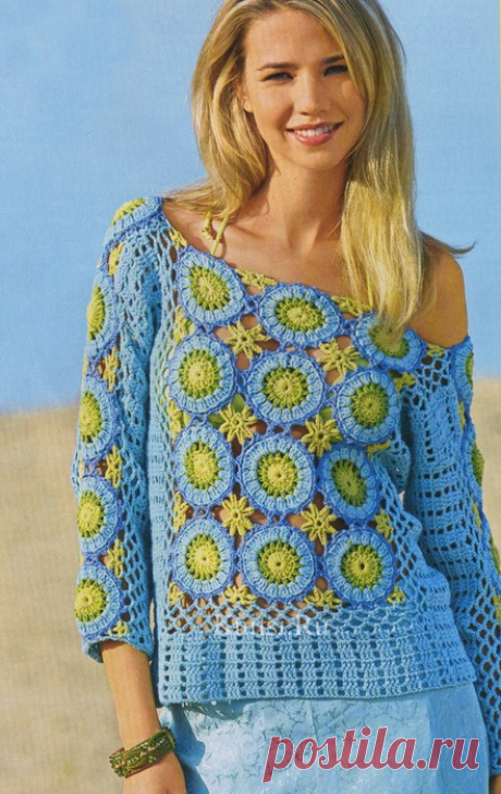 кофта крючком и круглых мотивов 2-х цветов: 17 тыс изображений найдено в Яндекс.Картинках