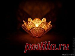 Создаем ажурный подсвечник из бумаги