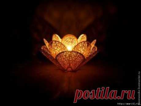 Создаем ажурный подсвечник из бумаги