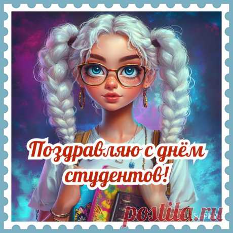 С днем студента поздравляю,
И желаю много сил,
Чтобы каждый день учебы
Только радость приносил!