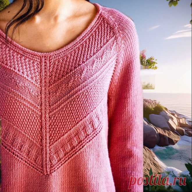 Милая утонченность! Пять вязаных джемперов с описанием вязания | Рукоделие Светлана Лосева | Дзен