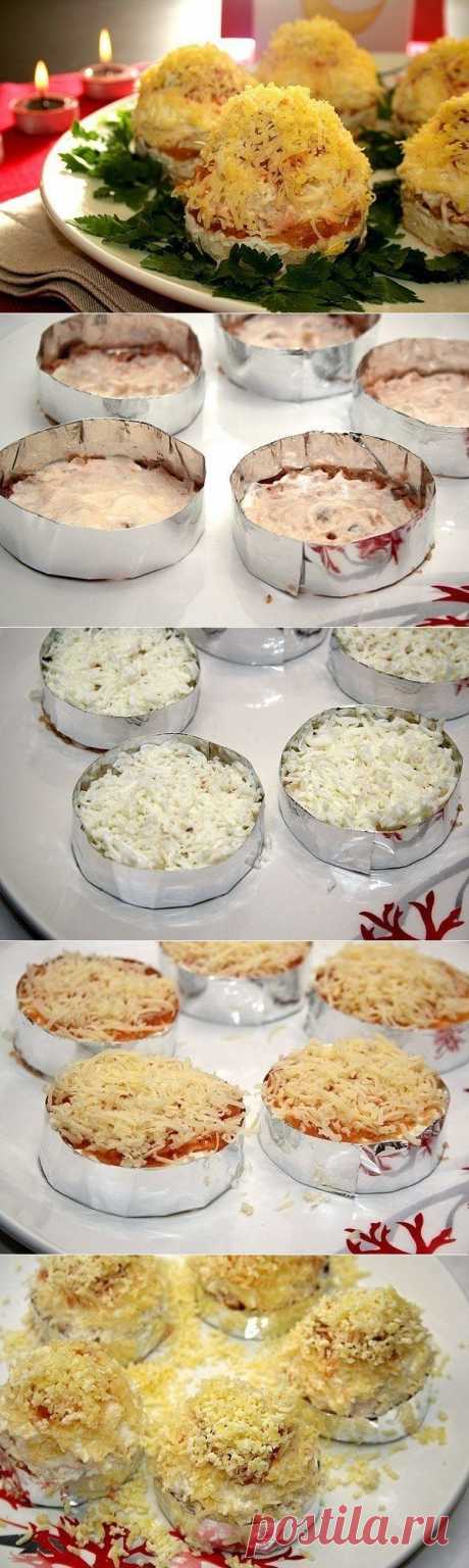 Порционный салат-закуска &quot;Мимоза&quot;