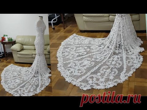 Ирландское вязаное свадебное платье шаг за шагом