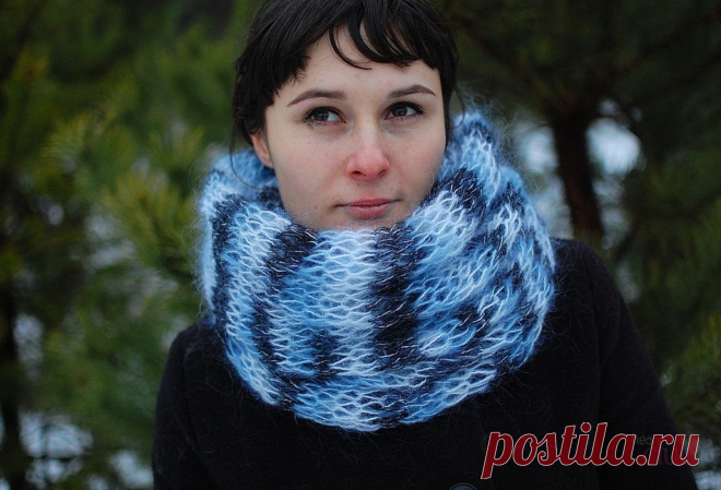 Как связать красивый женский шарф снуд спицами для начинающих? Как вязать снуд в один и два оборота спицами, сколько петель набирать, какой узор выбрать?