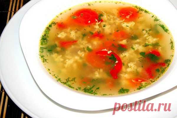 Куриный суп с яйцом / Свежие рецепты