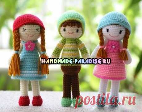 Три подружки - куколки амигуруми. Описание - Handmade-Paradise