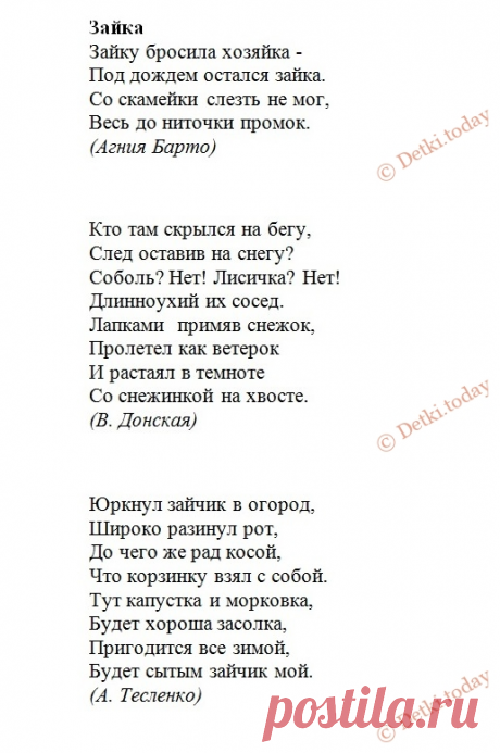 Картинки для детей - Заяц | Картинки Detki.today